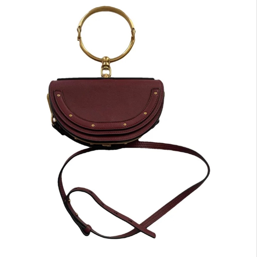 Chloe Bracelet Nile bag Burgundy